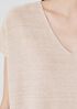 Organic Linen Cotton Seed V-Neck Top