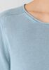 Peruvian Cotton Blend Crew Neck Top