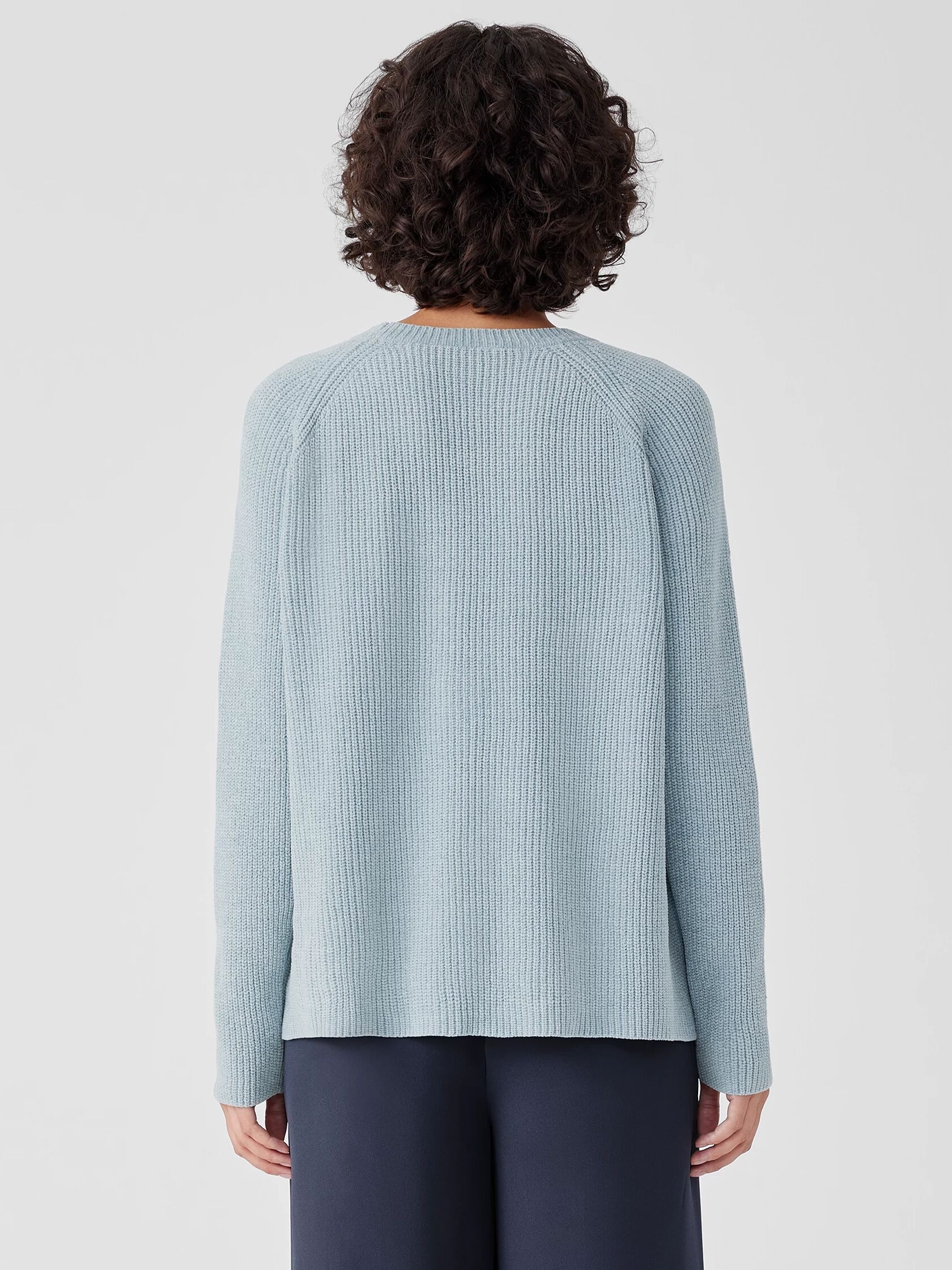 Organic Cotton Chenille Crew Neck Top