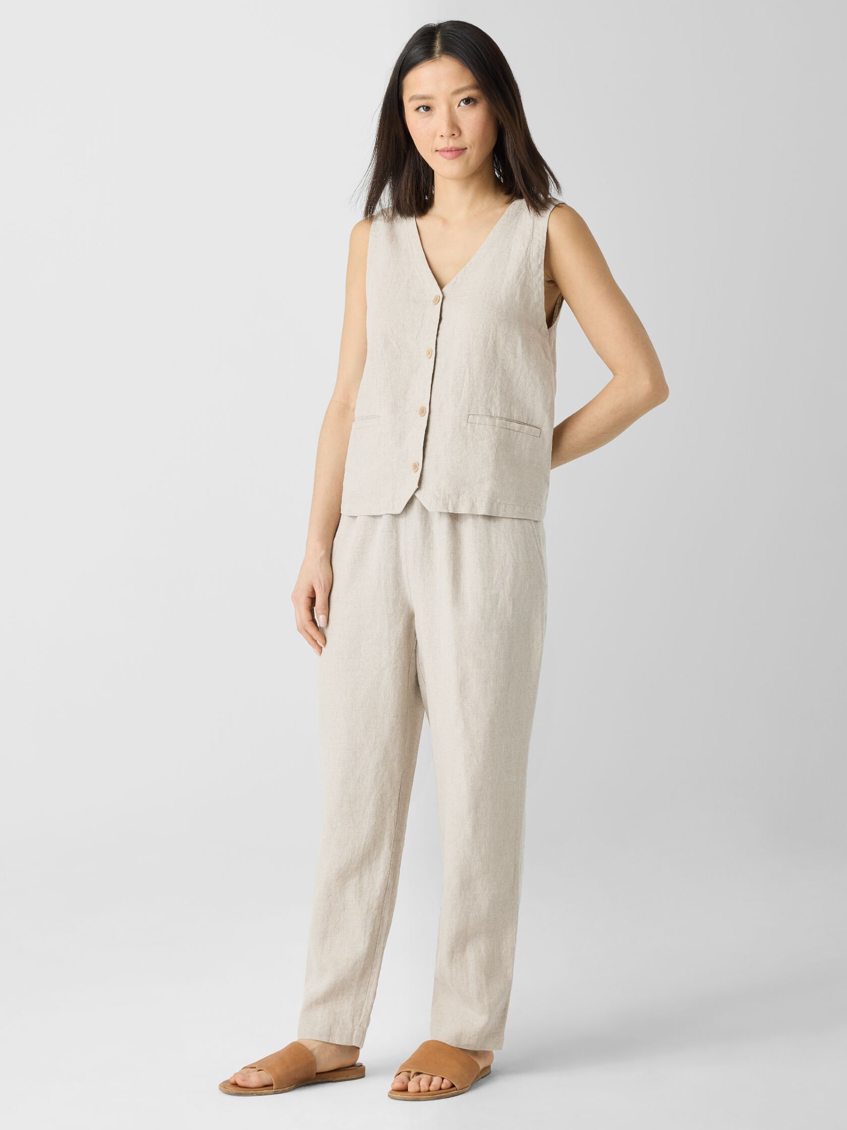 Organic Linen Vest