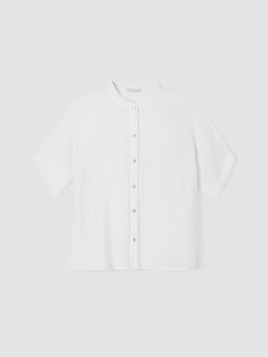 Organic Cotton Gauze Short-Sleeve Shirt