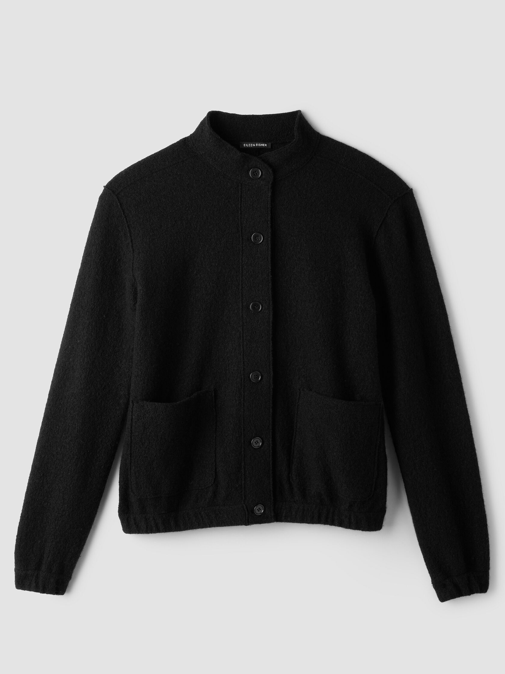 Lightweight Boiled Wool Flight Jacket in Regenerative Wool