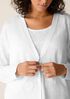 Organic Linen Cotton Slub Slouchy Cardigan