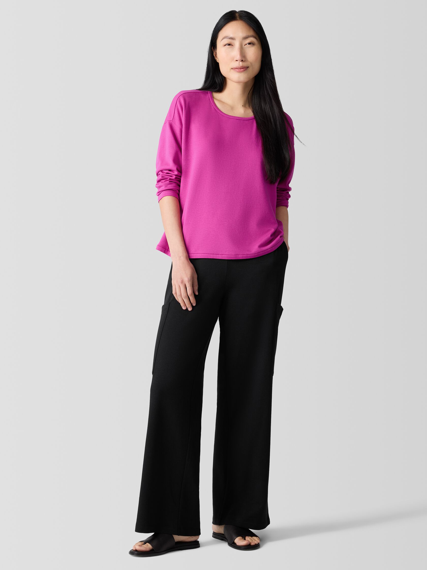 Cozy Brushed Terry Hug Box-Top