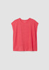 Organic Linen Jersey Shirred-Back Top