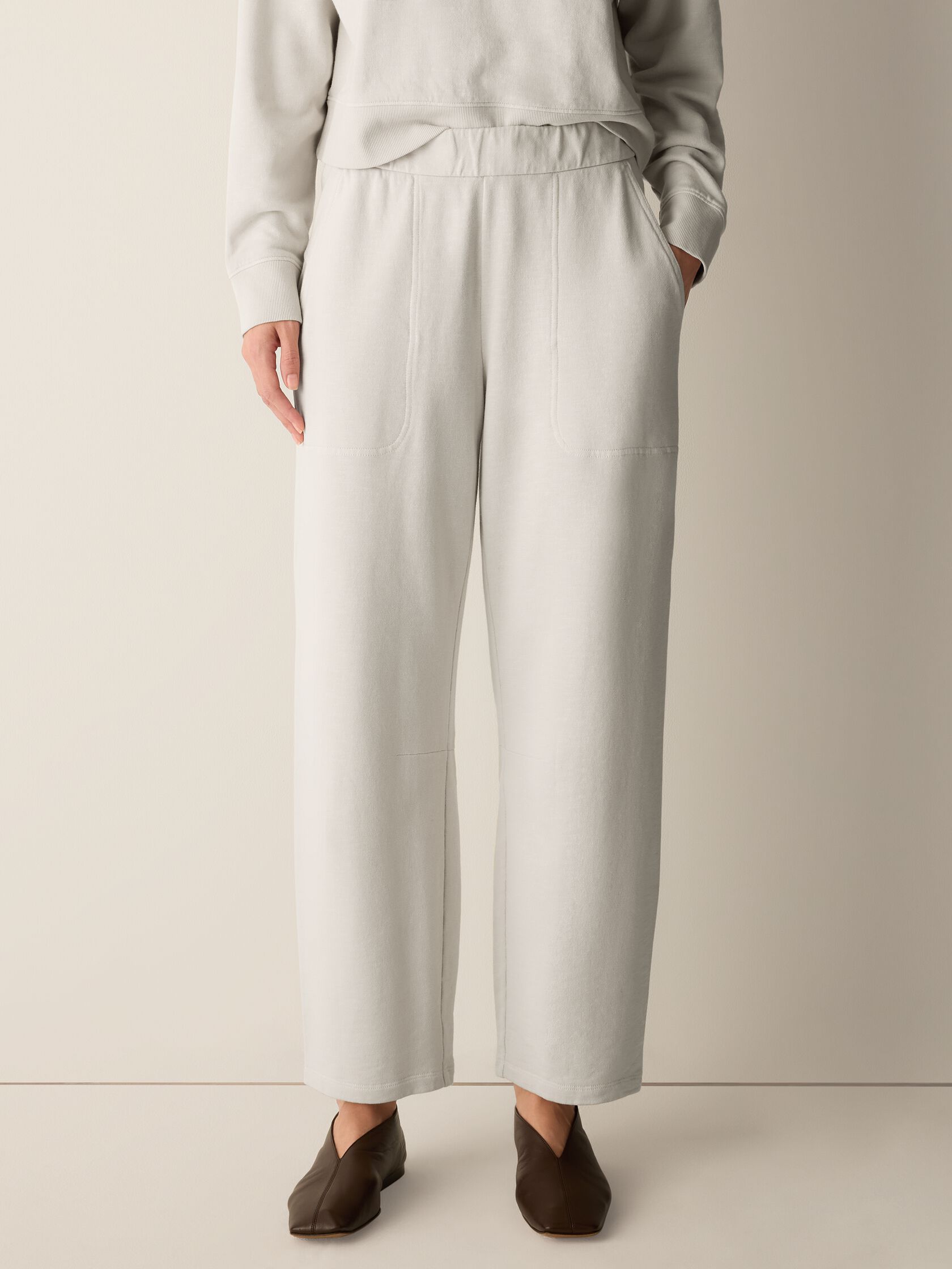Garment-Dyed Organic Cotton Terry Arch Pant