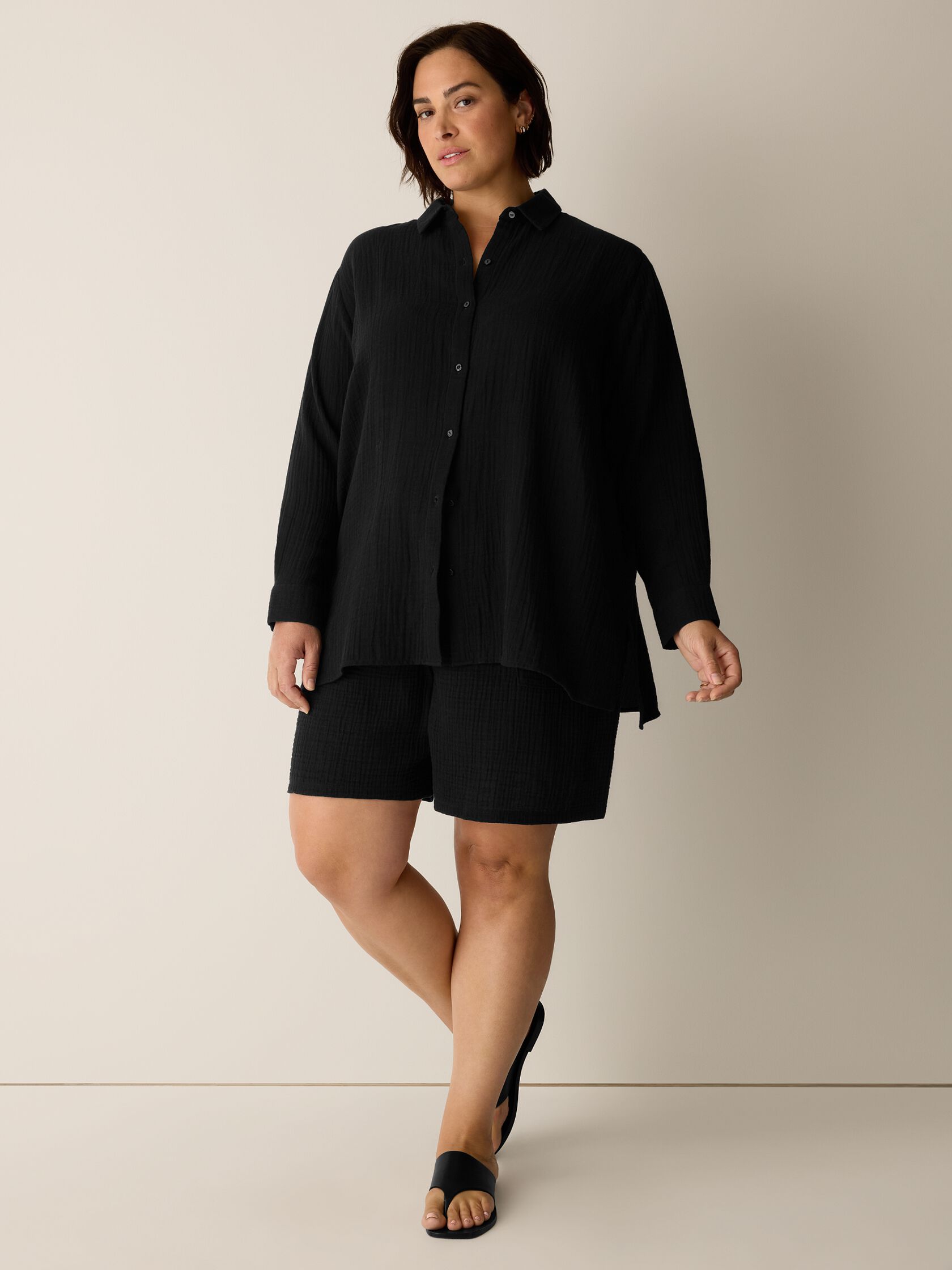 Organic Cotton Lofty Gauze Walking Shorts