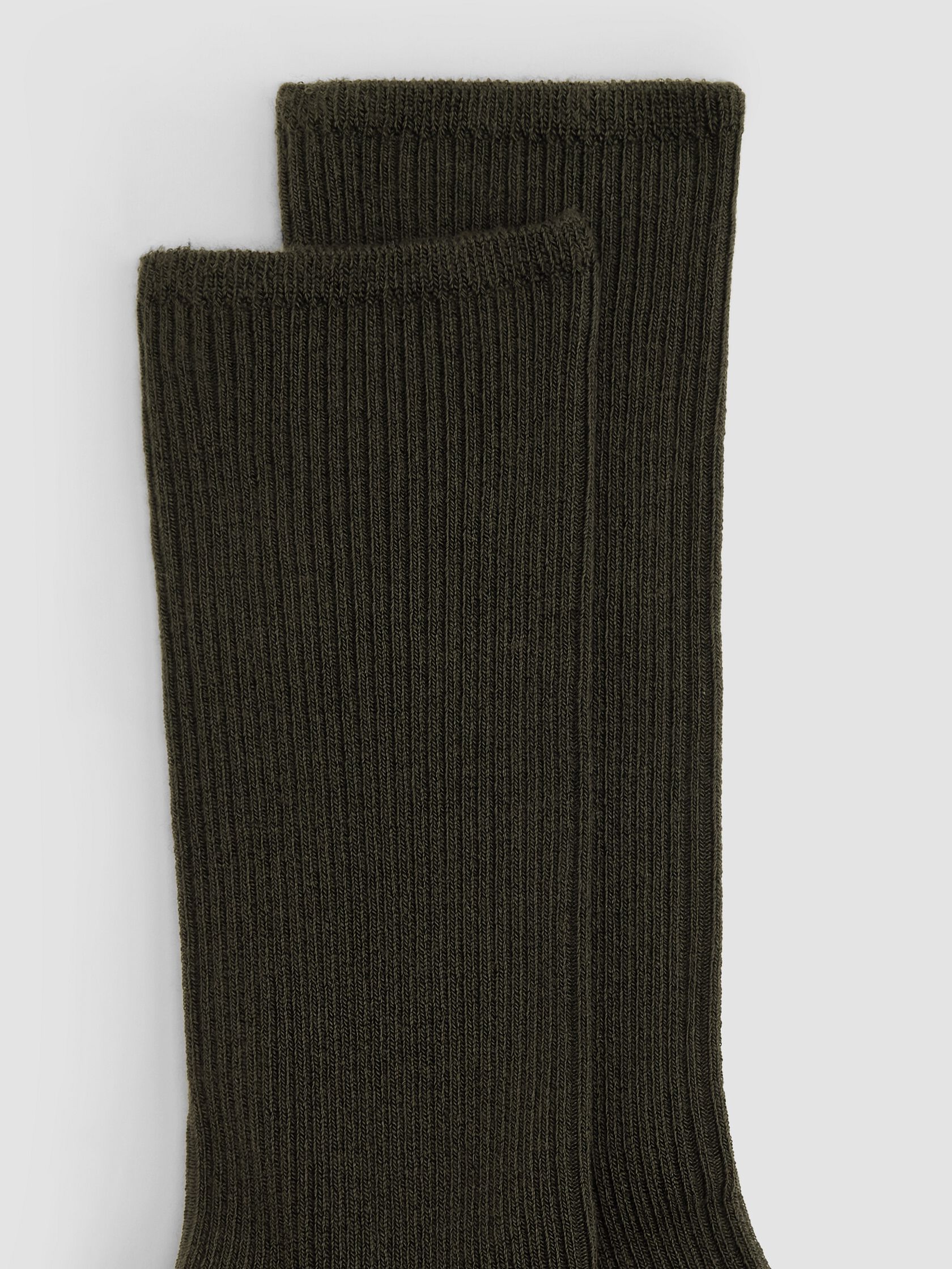Ribbed Knit Trouser Sock