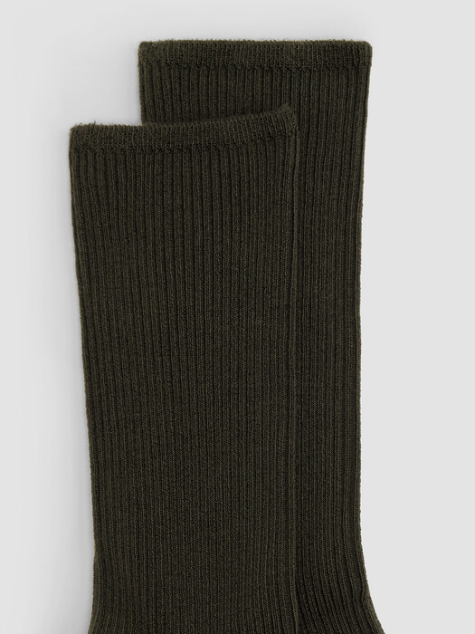 Ribbed Knit Trouser Sock
