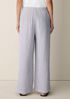 Striped Organic Cotton Gauze Wide-Leg Pant