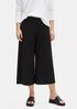 Organic Cotton Poplin Wide Cropped Pant