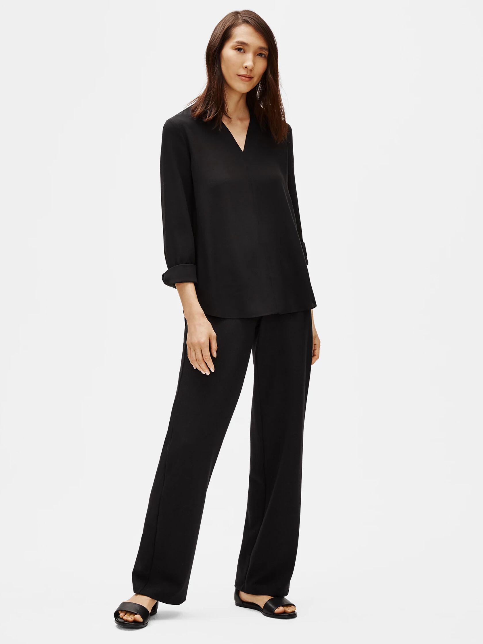 Flex Tencel Ponte Straight Pant