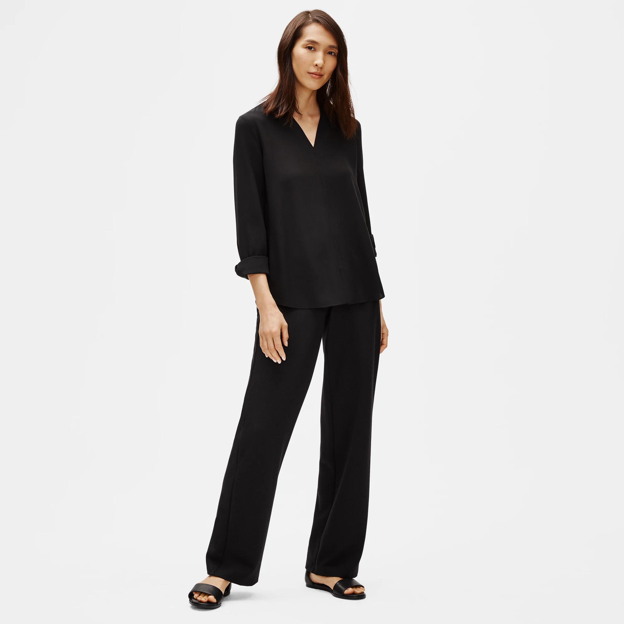 Flex Tencel Ponte Straight Pant 
