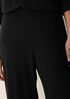 Ribbed Knit Wide-Leg Pant