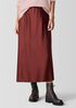 Stretch Silk Charmeuse Bias Skirt