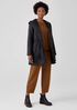 Eggshell Recycled Nylon Hooded Coat