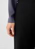Boiled Wool Jersey Straight Pant