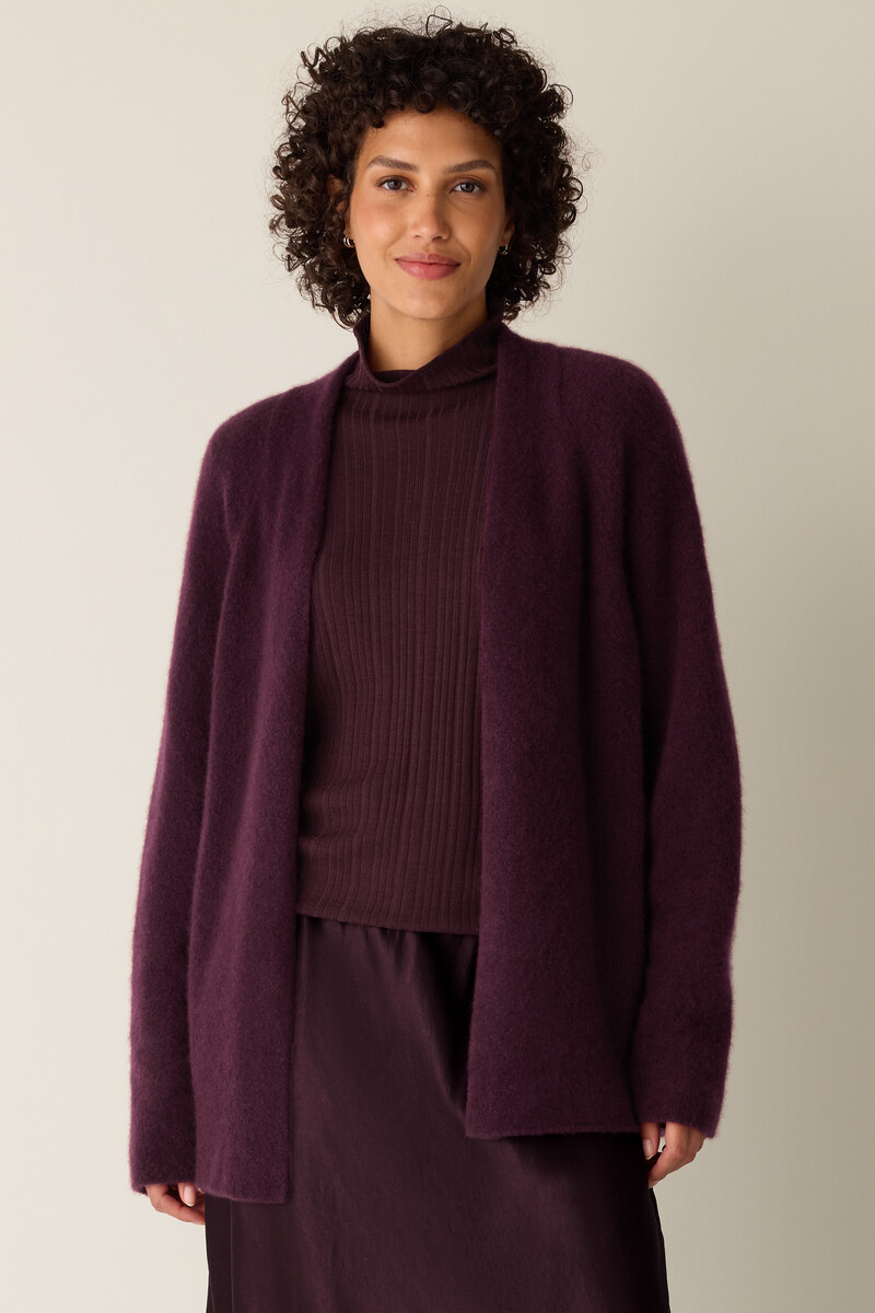 Cashmere Silk Boucle Bliss Long Cardigan Cashmere Silk Boucle Bliss Long Cardigan