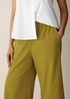 Organic Cotton Pucker Wide-Leg Pant