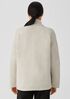 Boucle Wool Knit High Collar Jacket