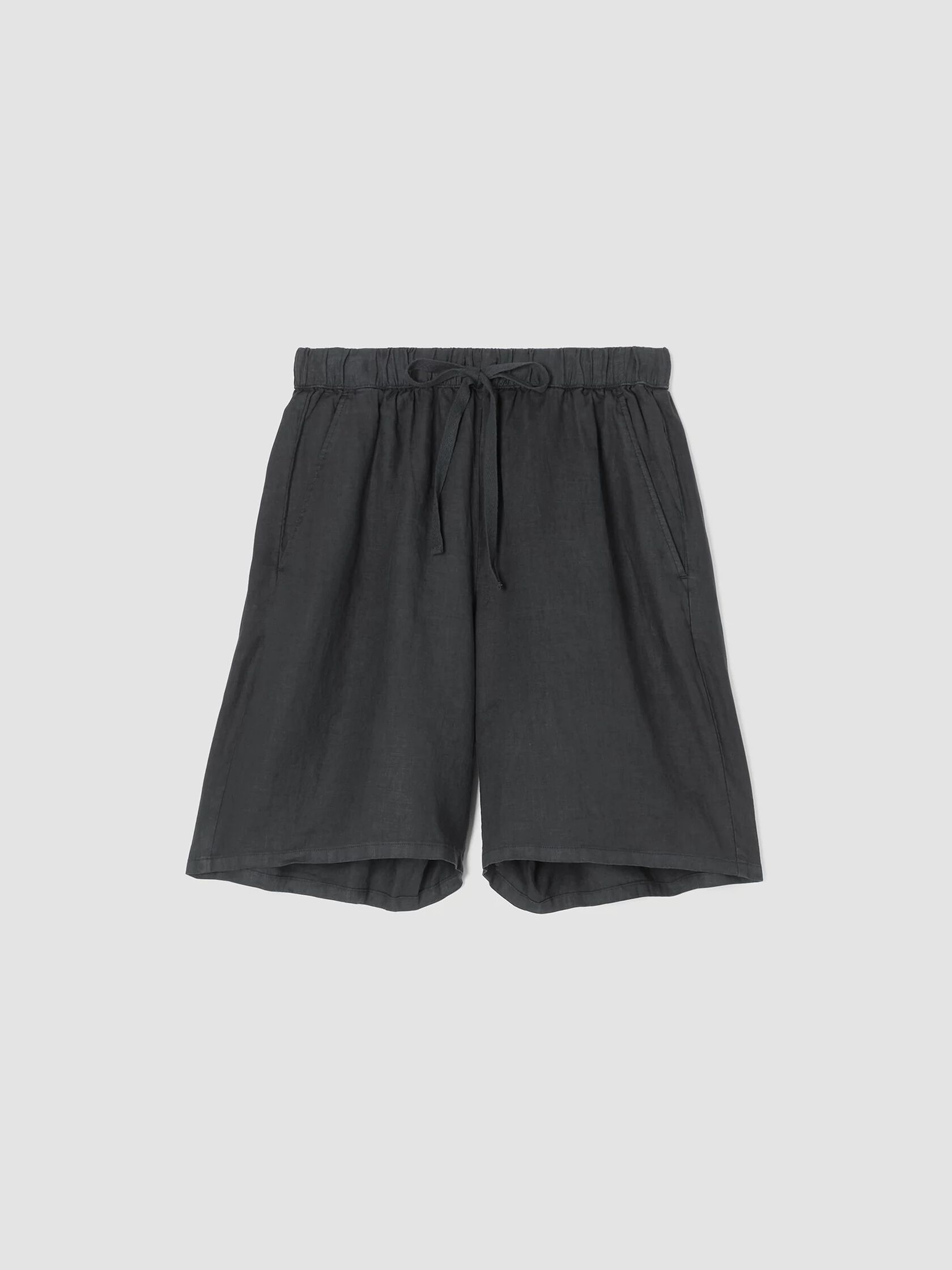 Garment-Dyed Organic Linen Shorts