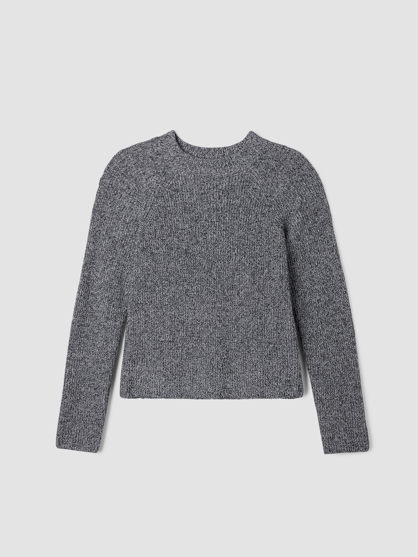 Recycled Cotton Twist Mock Neck Top