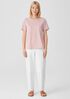 Organic Pima Cotton Jersey Round Neck Tee