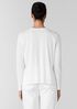 Organic Cotton Slubby Jersey V-Neck Top