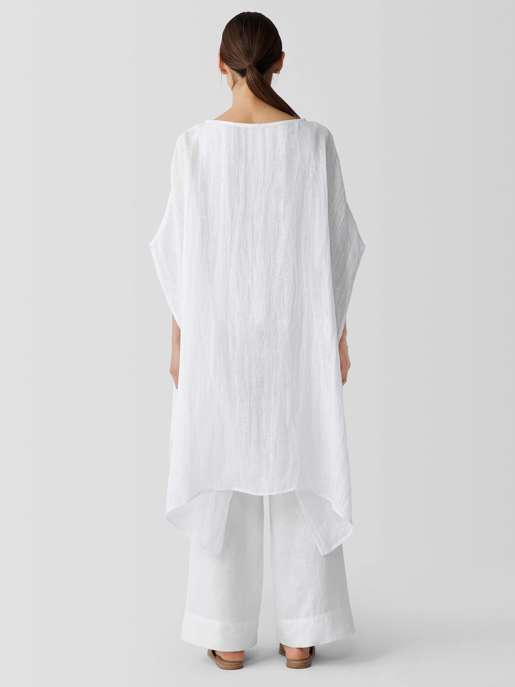 Organic Linen Gauze Caftan