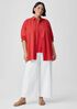 Washed Organic Cotton Poplin Classic Collar Shirt
