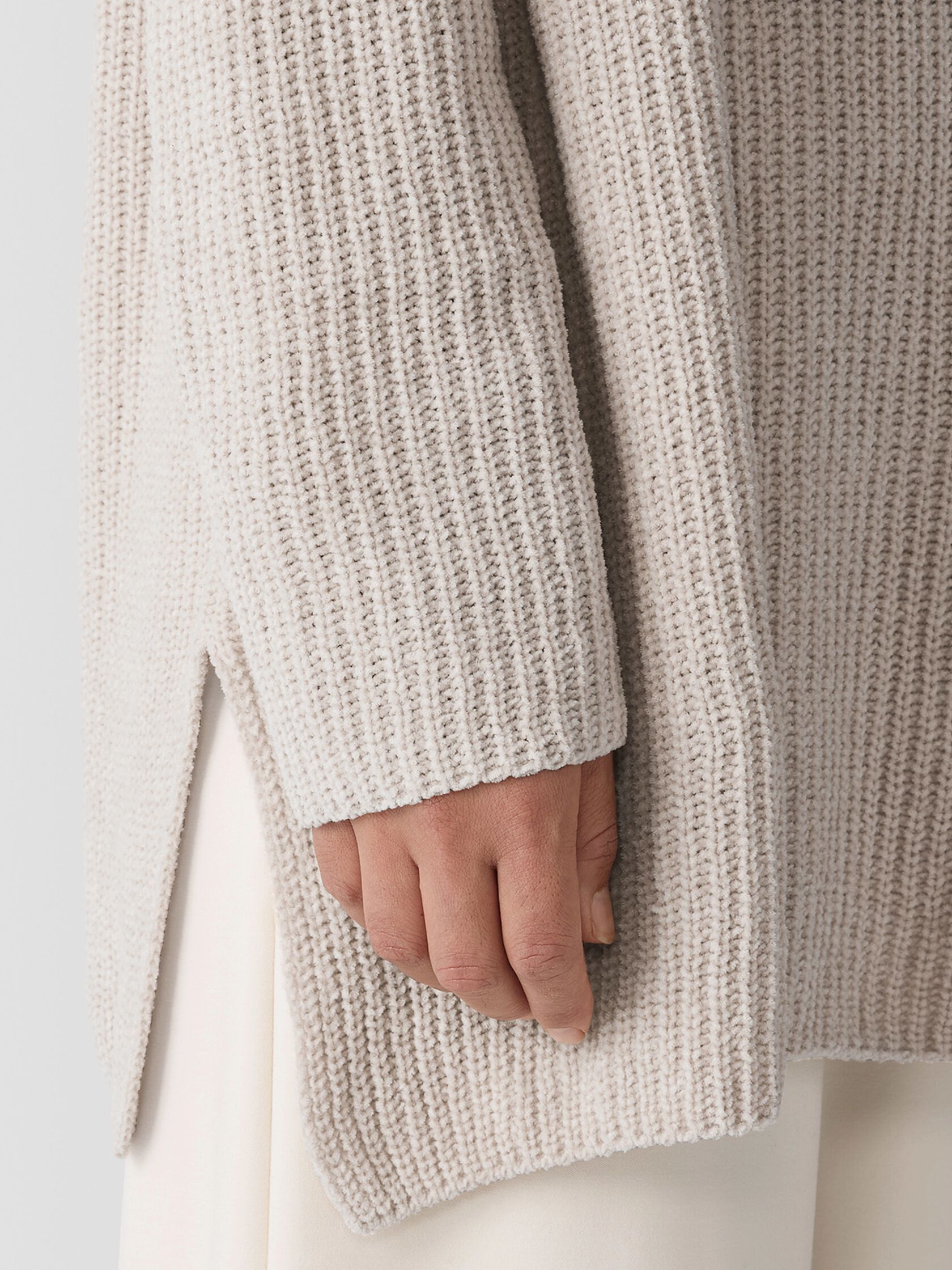 Organic Cotton Chenille V-Neck Top