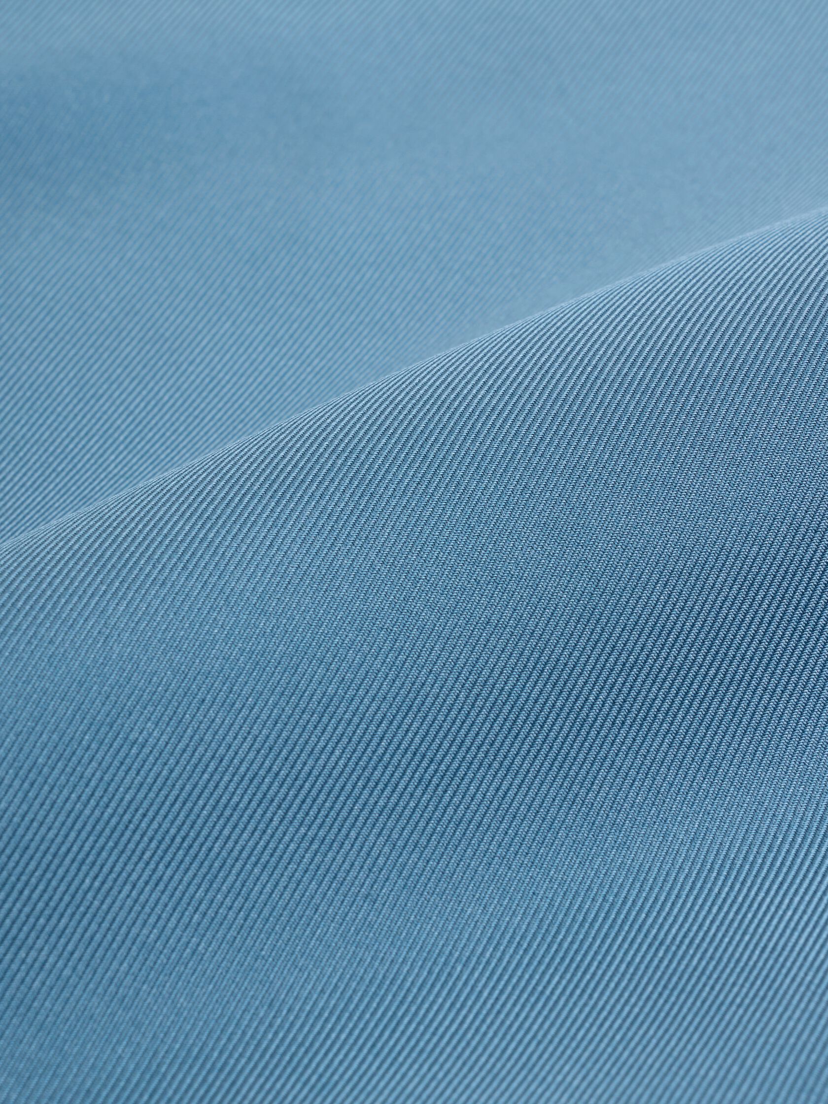 Silk Twill Band Collar Shirt