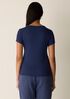 Organic Cotton Stretch Rib Crew Neck Tee