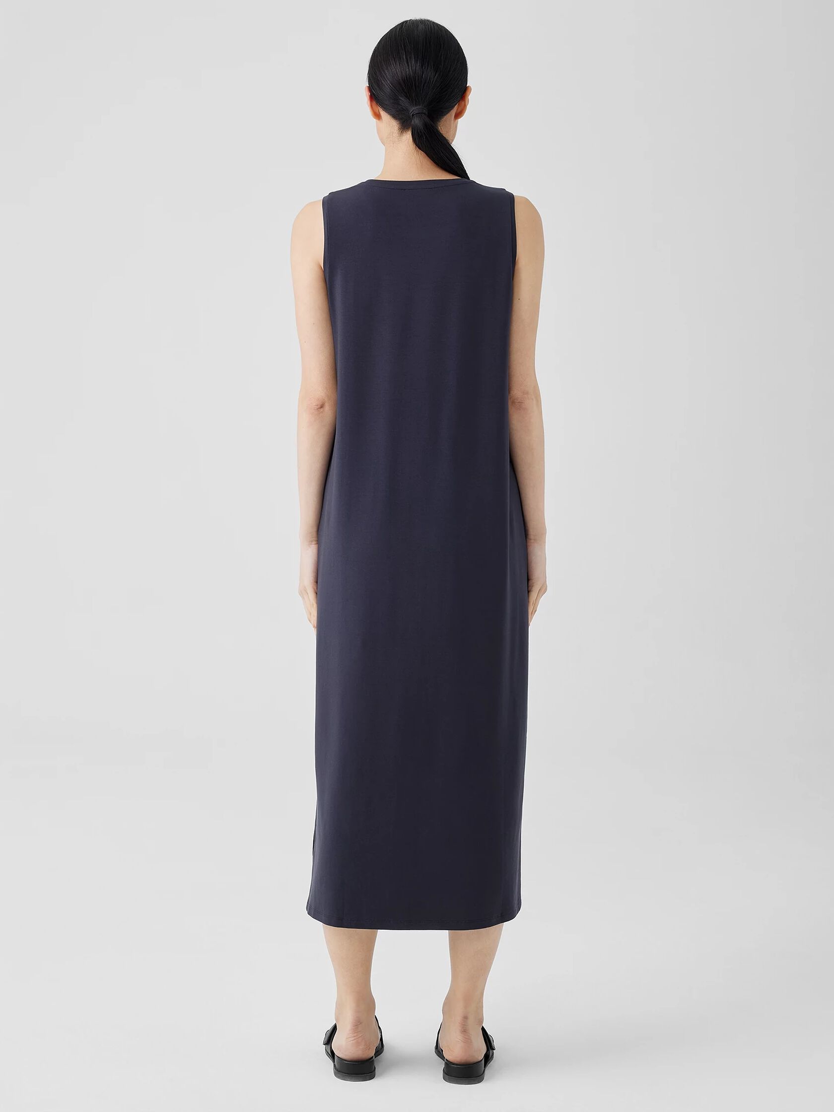 Stretch Jersey Knit Tank Dress | EILEEN FISHER