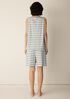 Striped Organic Cotton Jersey Sleep Set