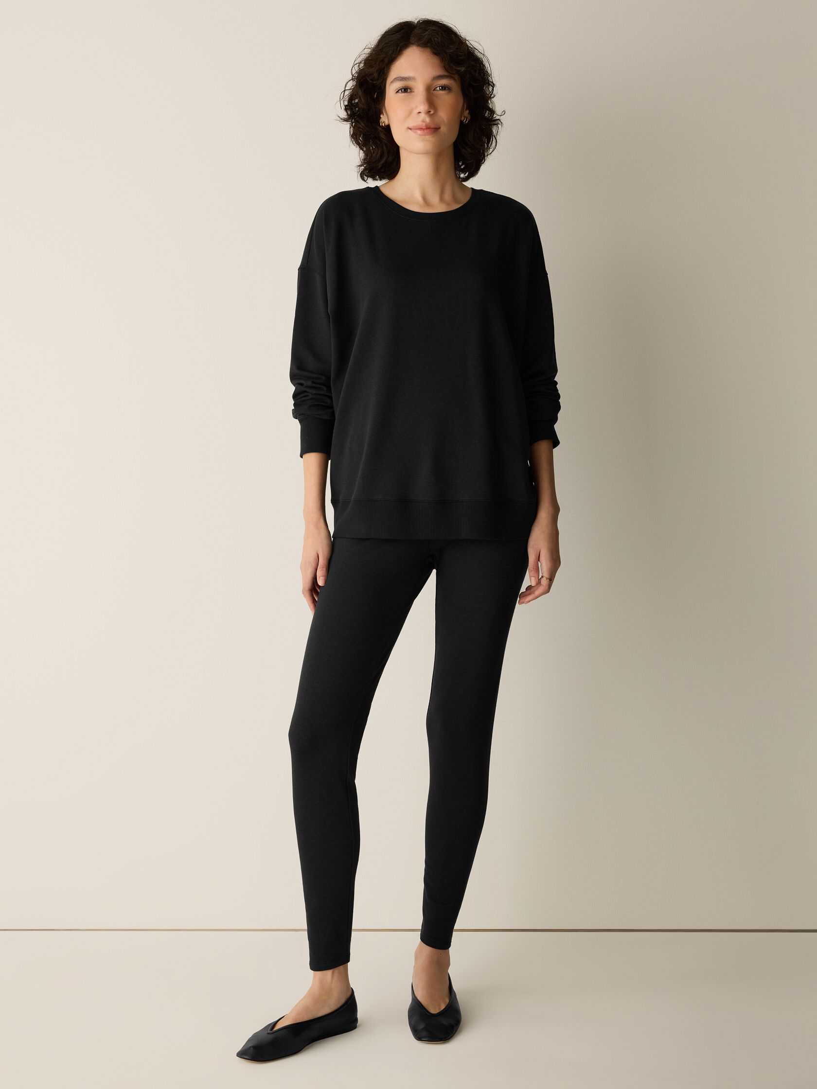 Cozy Brushed Terry Hug High-Waisted Leggings