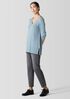Peruvian Cotton Blend V-Neck Top