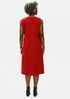 Soft Wool Flannel Crew Neck Dress