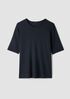 Organic Cotton Stretch Rib Crew Neck Tee