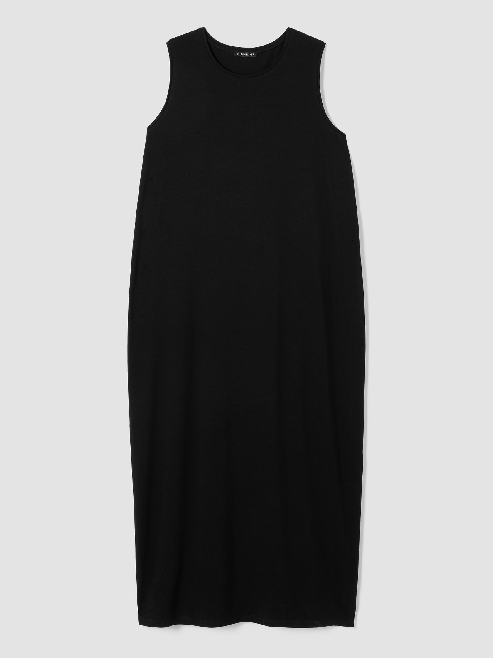 Stretch Jersey Knit Round Neck Dress