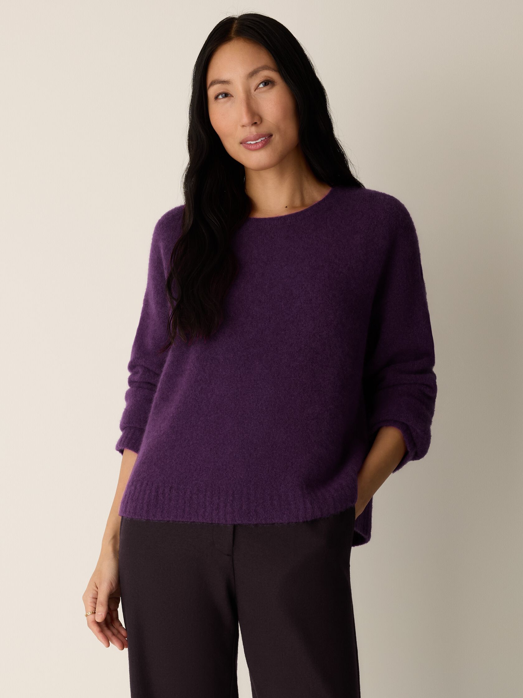 Cashmere Silk Bliss Crew Neck Top