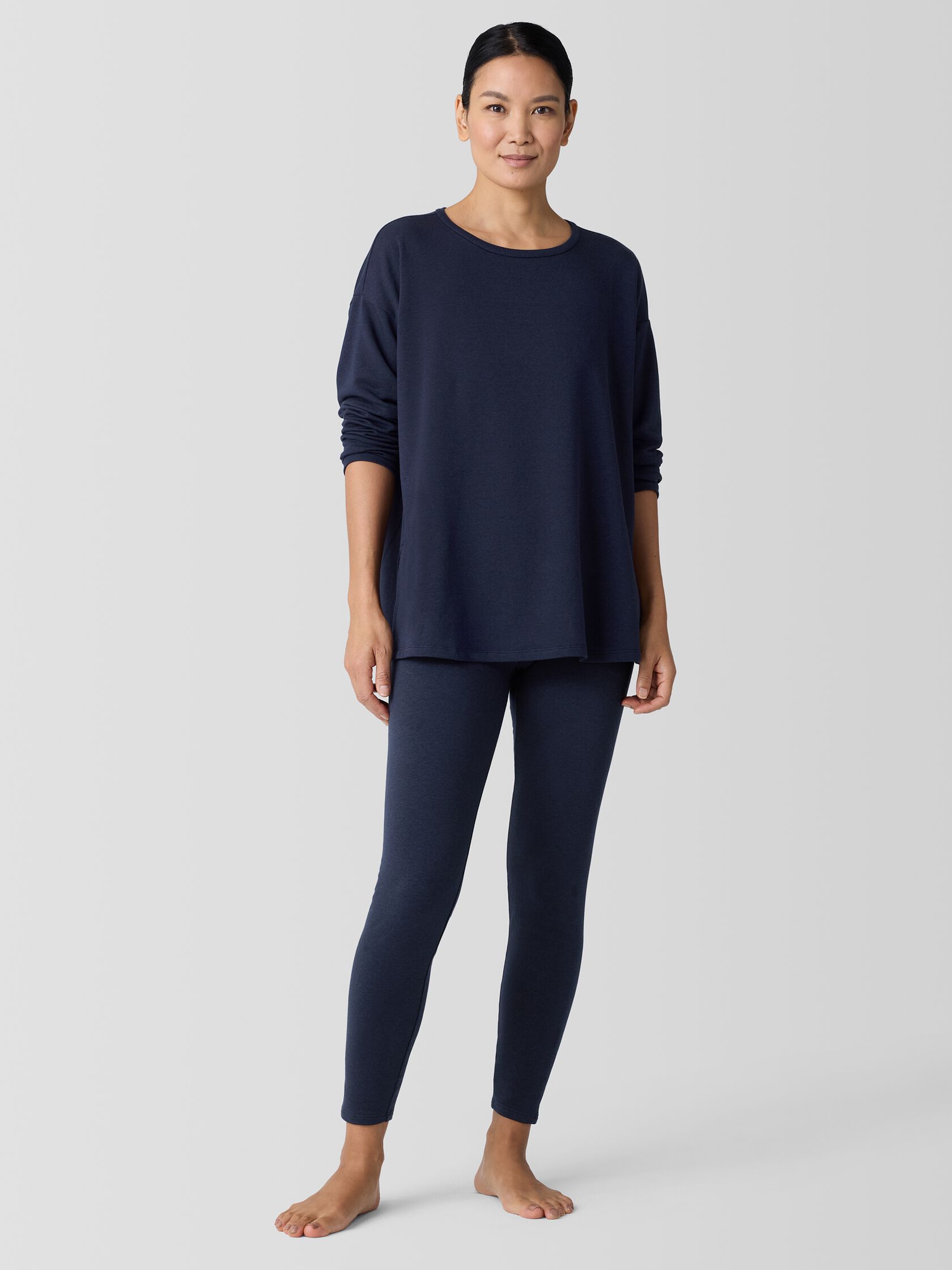 Cozy Brushed Terry Hug Long Box-Top