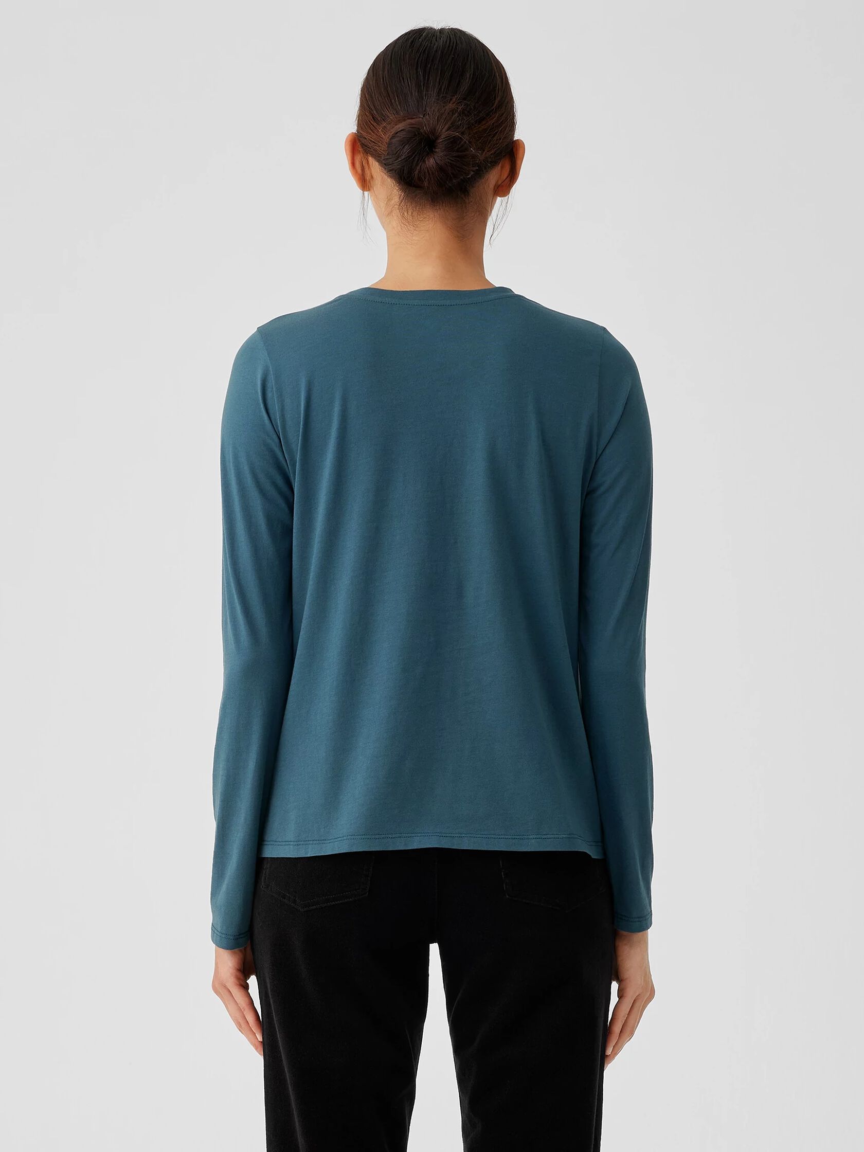 Organic Pima Cotton Jersey Long-Sleeve Tee
