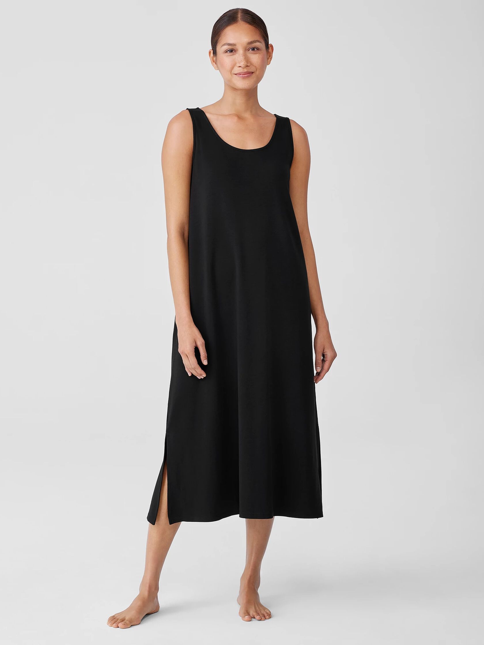 Cozy Organic Cotton Interlock Tank Dress