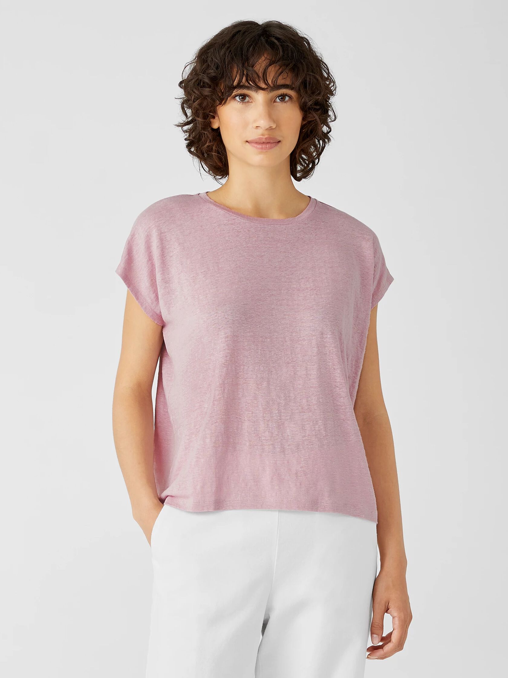 Organic Linen Jersey Square Top