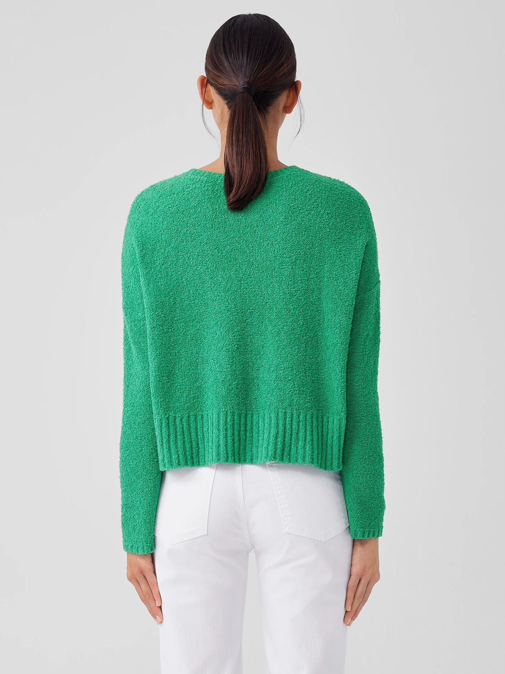 Cotton Fluff Crew Neck Top