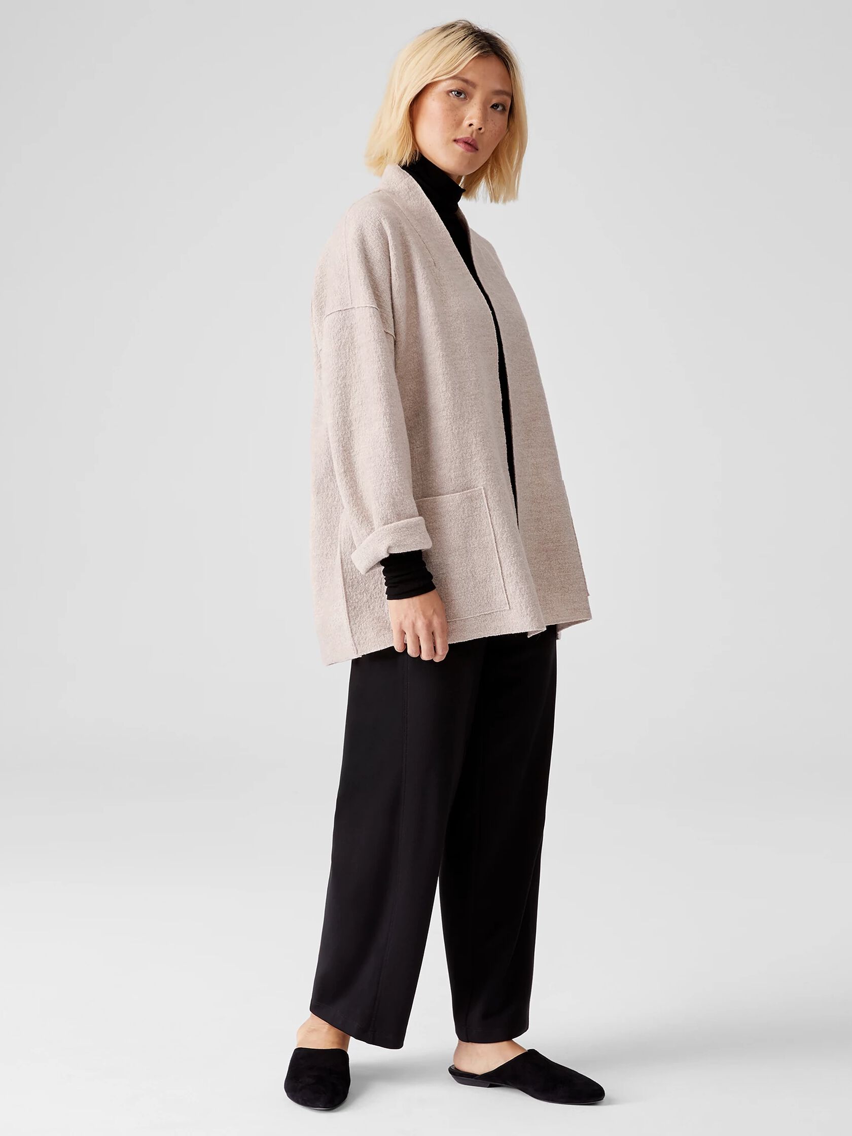 Lightweight Boiled Wool Jacket in Responsible Wool