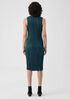 Crushed Cupro V-Neck Dress