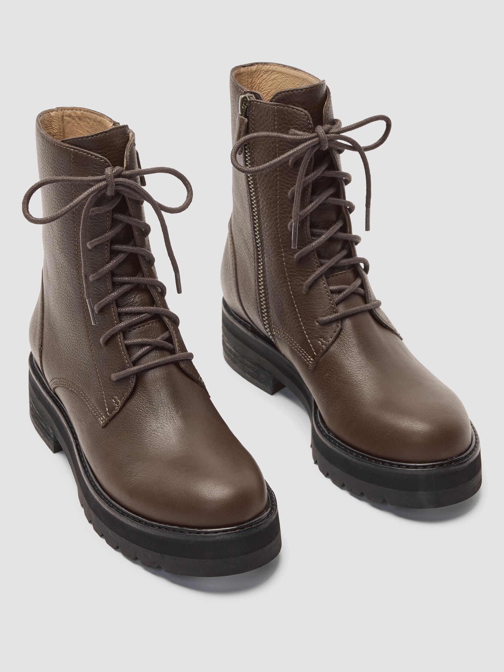 Coin Leather Bootie