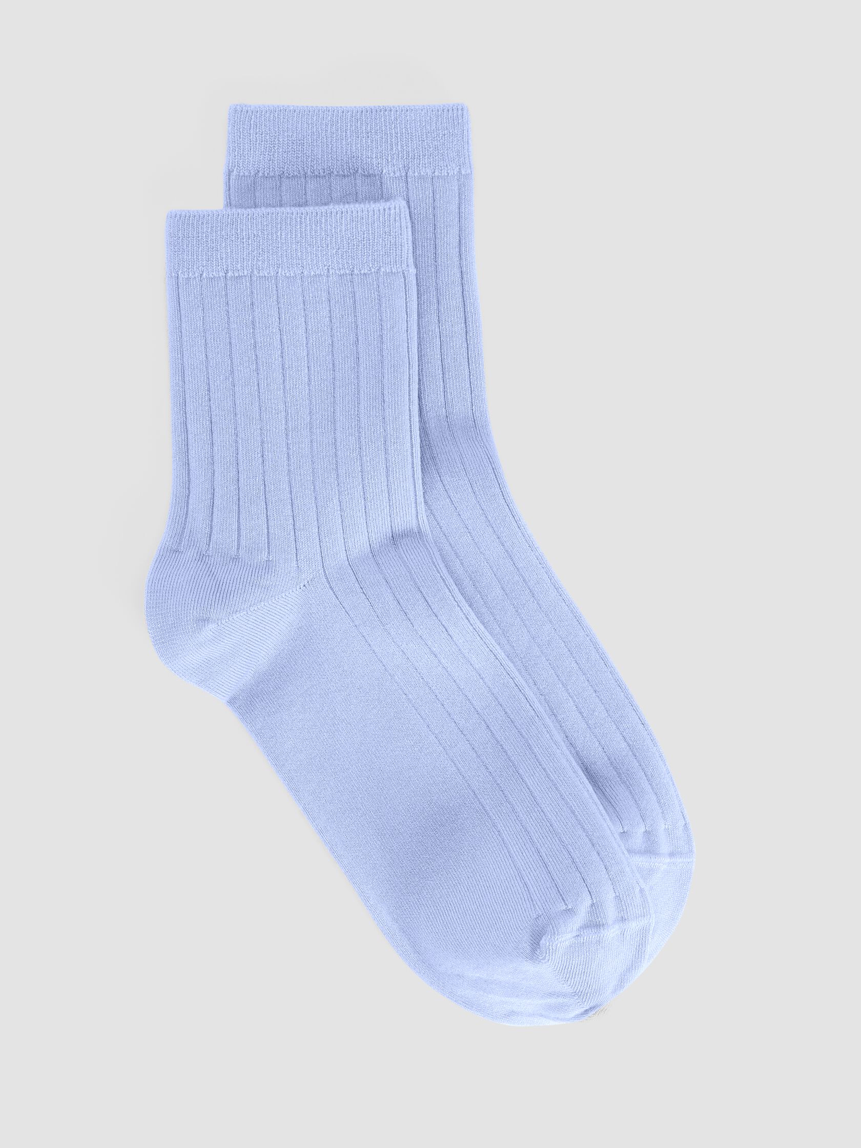 Rib Short Crew Sock